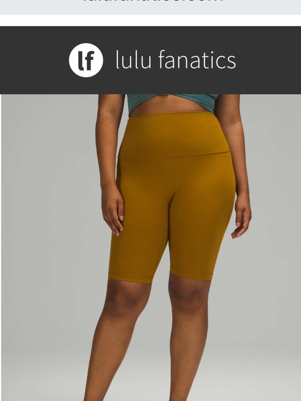 Lululemon Align Super High Rise Short 10" Sz 8 Gold Spice Nulu Luxe 8015